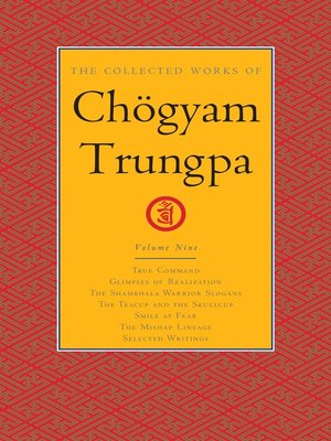 cover image of The Collected Works of Chögyam Trungpa, Volume 9